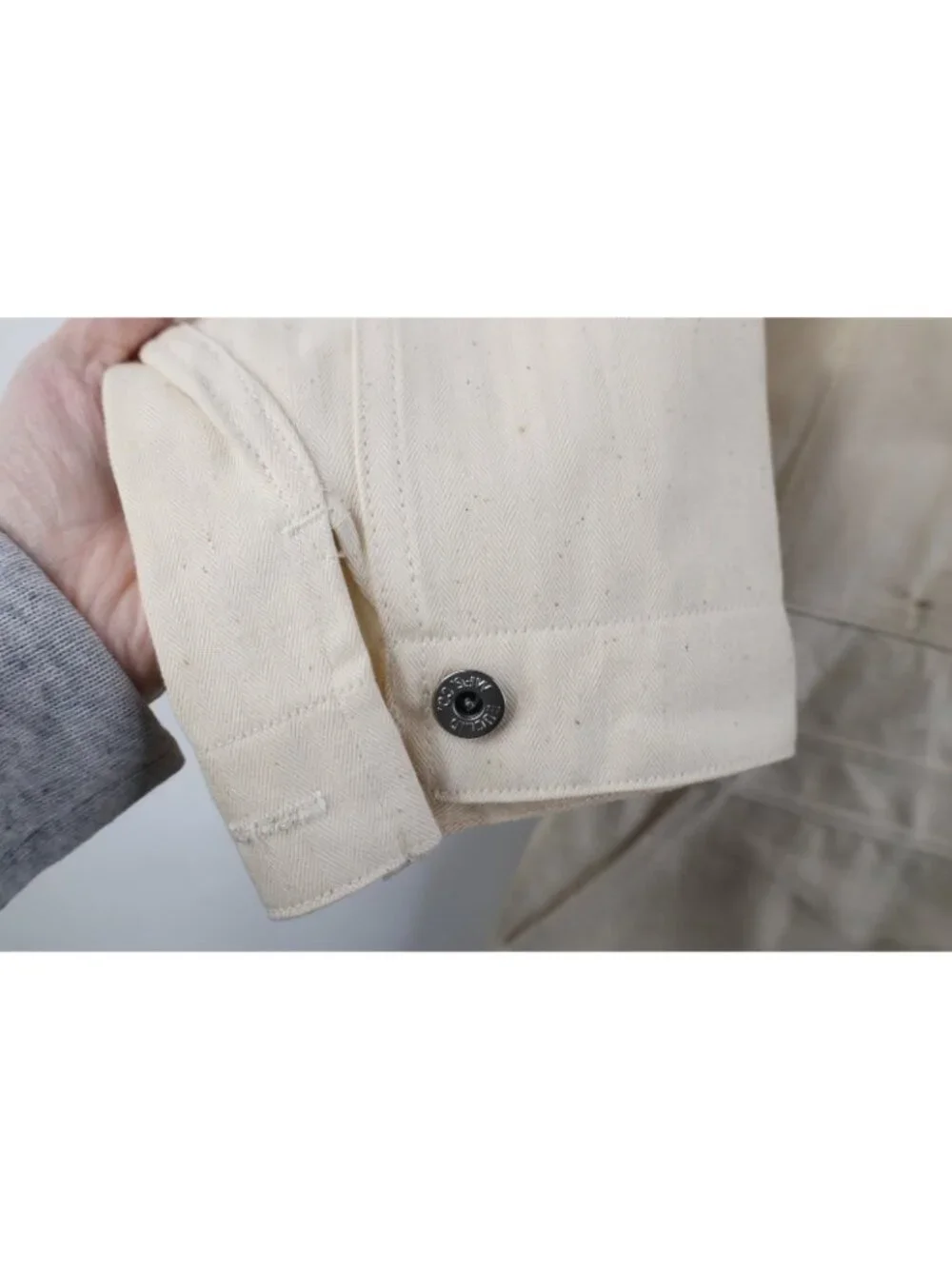 Vintage 50s Mens Small Distressed HBT Herringbone Twill Coveralls Sanforized USA